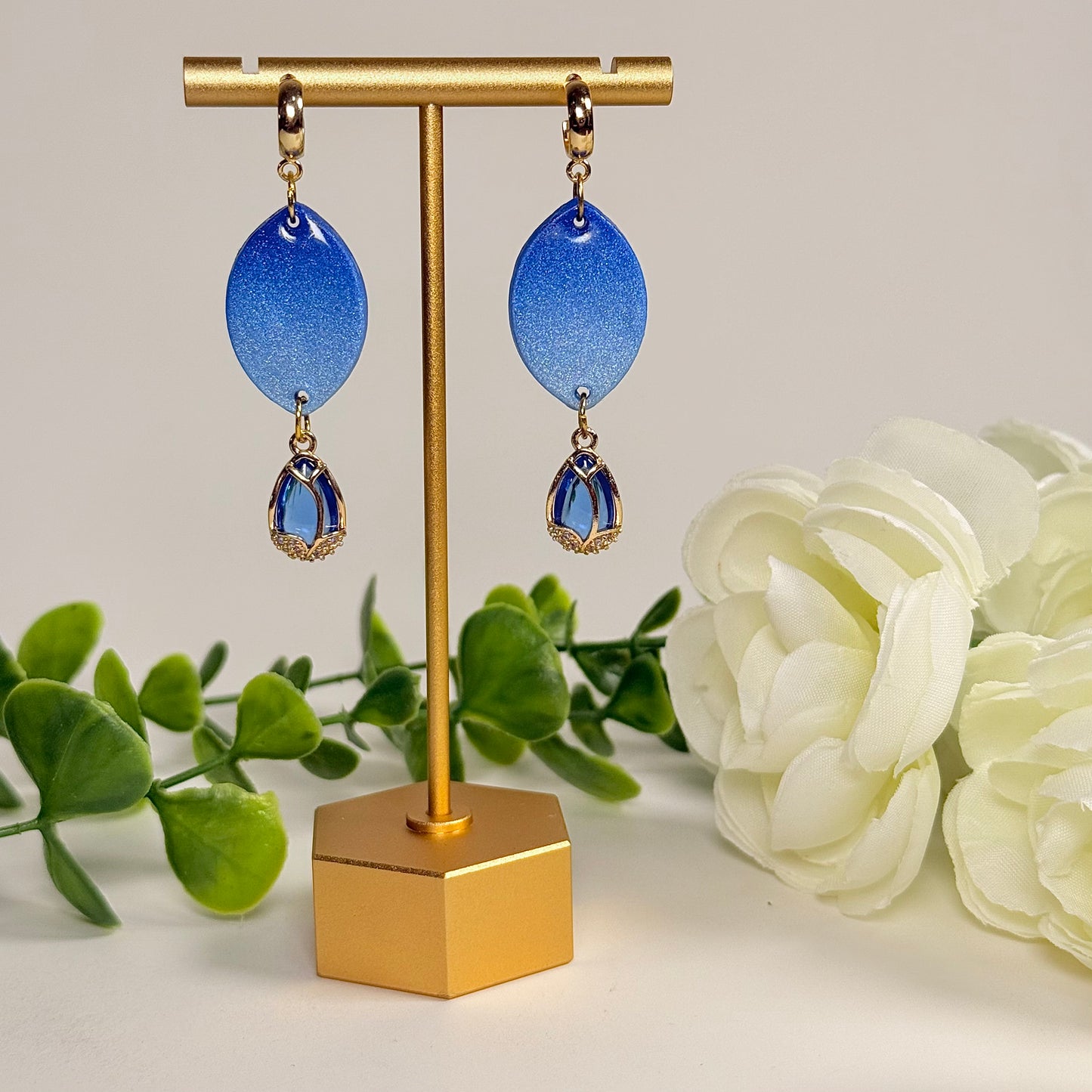 Shimmery Night Sky Earrings