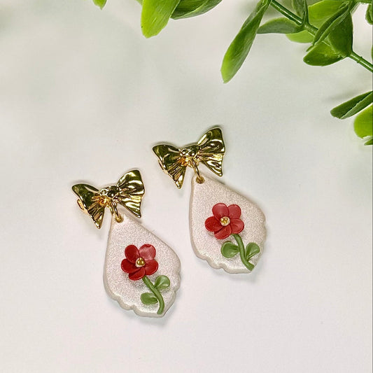 Bow and Blossom Earrings