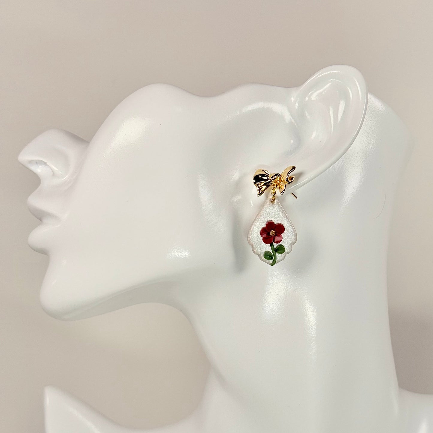 Bow and Blossom Earrings