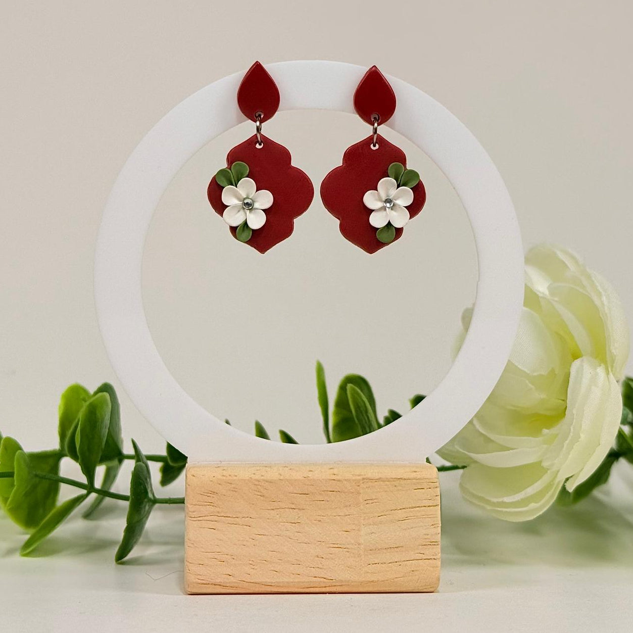 Christmas Eve Floral Earrings