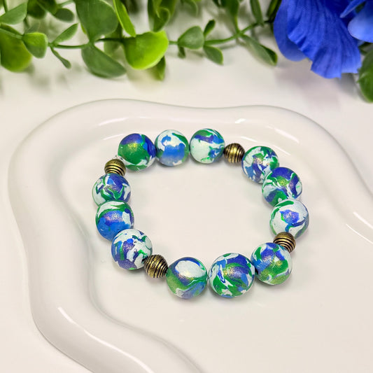 Handmade Earth Beads Bracelet