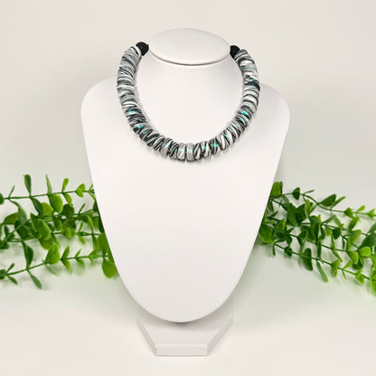 Black and White Dual-Tone Galaxy Beaded Set