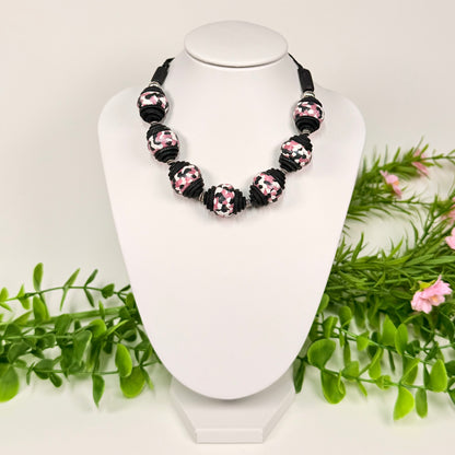 Dusky Rose Mosaic Beaded Set