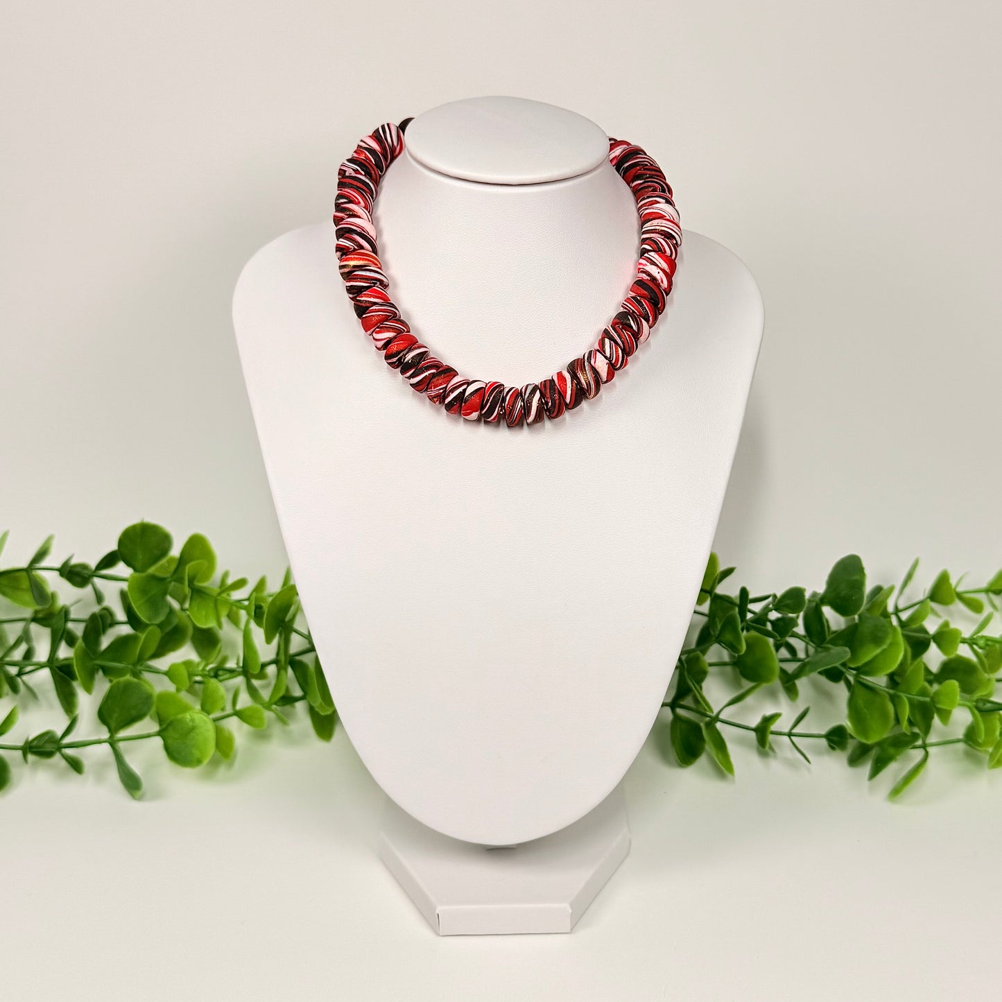 Ruby Red Galaxy Beaded Set