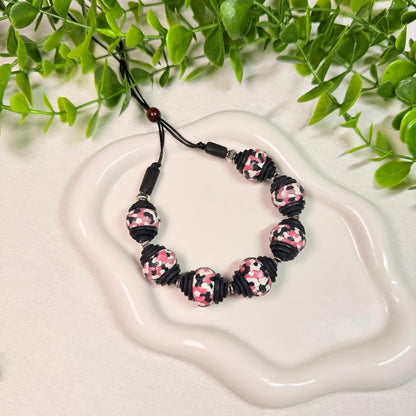 Dusky Rose Mosaic Beaded Set