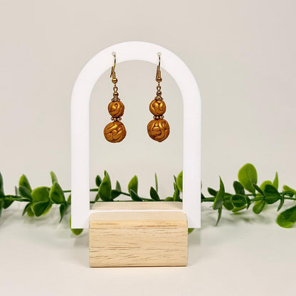 Golden Entwined Beads Set