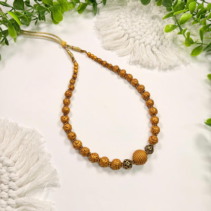Golden Entwined Beads Set