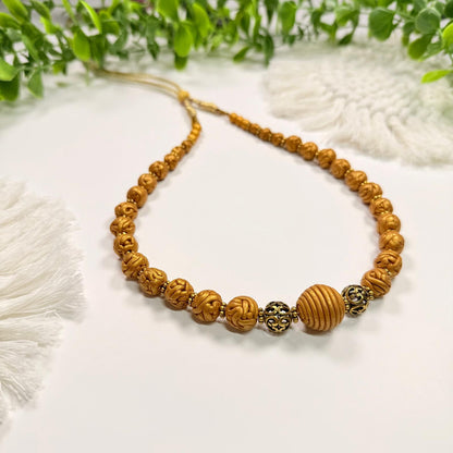 Golden Entwined Beads Set