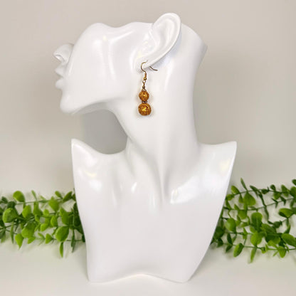 Golden Entwined Beads Set