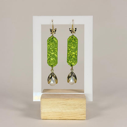 Blooming Pearl Drop Earrings