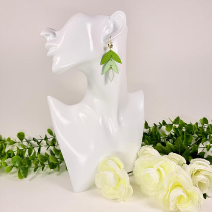 Layered Fern Drop Earrings