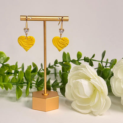 Heart Wave Earrings - 6 Colors!