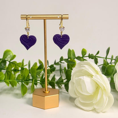 Heart Wave Earrings - 6 Colors!