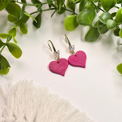 Heart Wave Earrings - 6 Colors!
