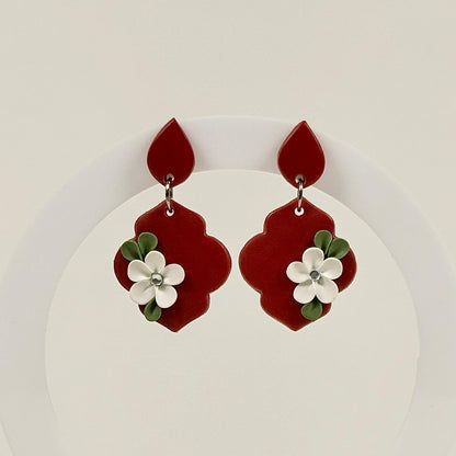 Christmas Eve Floral Earrings