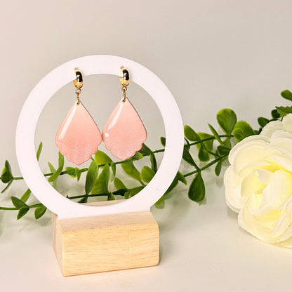 Rose Gold Petal Earrings