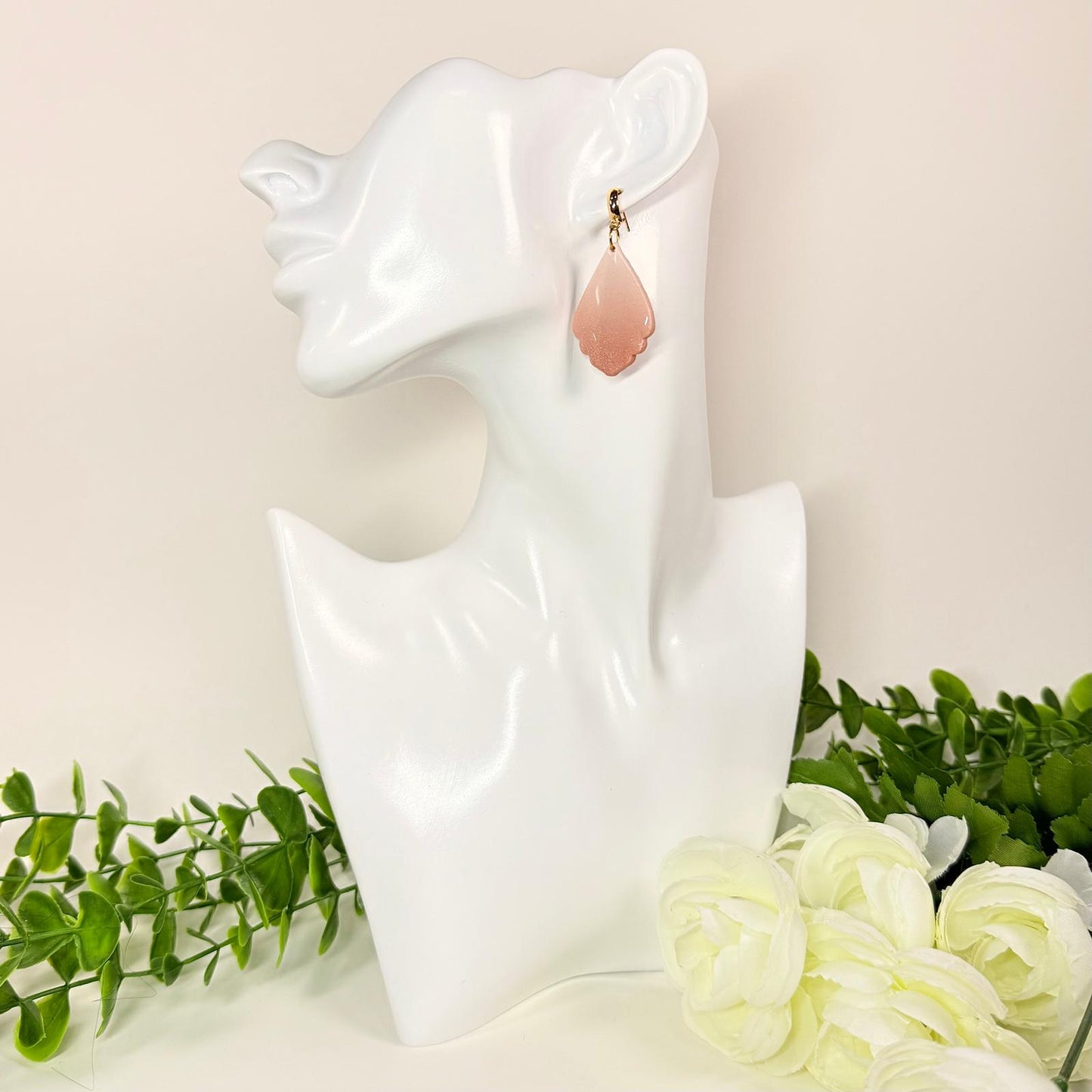 Rose Gold Petal Earrings