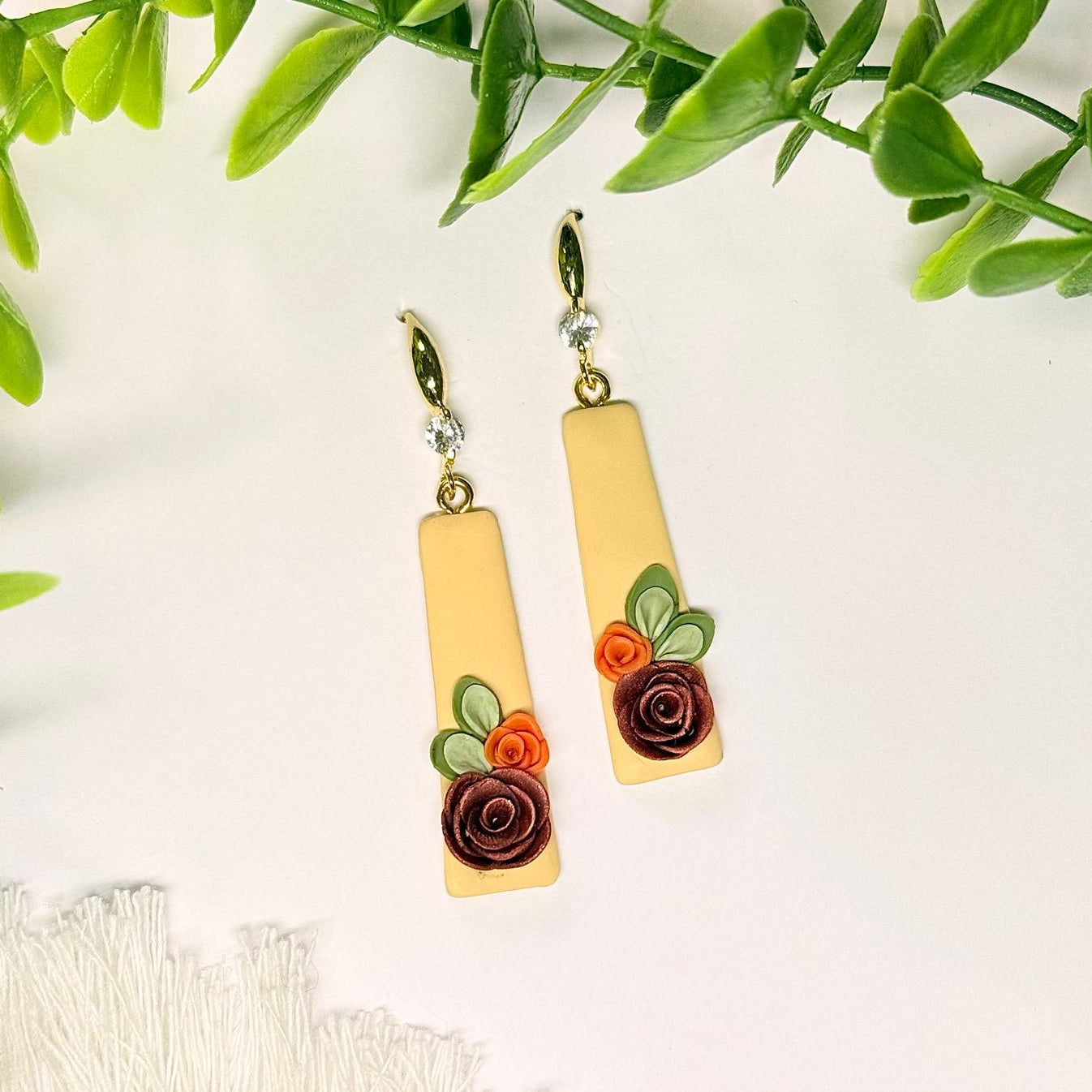 Wild Rosette Earrings