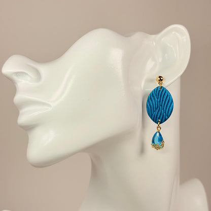 Sapphire Wave Earrings