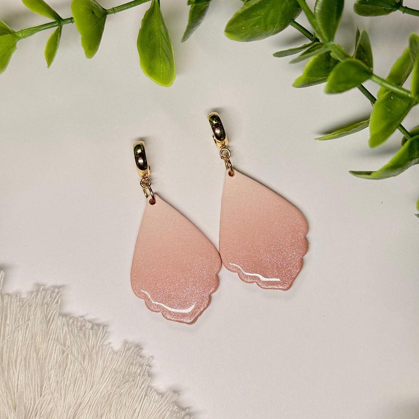Rose Gold Petal Earrings