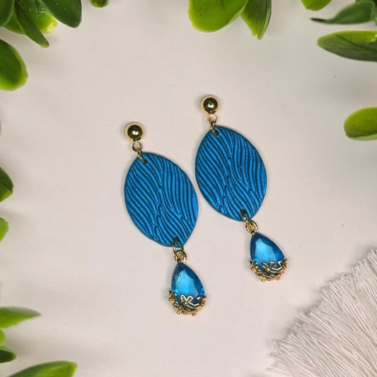 Sapphire Wave Earrings